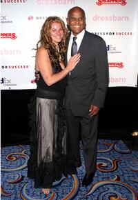 Harry Belafonte and Josee Nadeau at the Dress For Success 'April In Paris' annual gala.