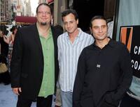 Penn Jillette, Bob Saget and Paul Provenza at the premiere of "The Aristocrats."