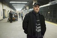 Director Alex Proyas on the set of "Knowing."