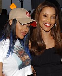 Megan Good and Sandra Prosper at the premiere of "Jim Brown, All American."