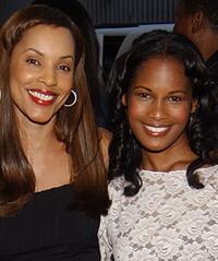 Sandra Prosper and Robinne Lee at the premiere of "Jim Brown, All American."