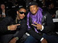 Fabulous and Q-Tip at the Sean John Fall 2008 fashion show during the Mercedes-Benz Fashion Week Fall 2008.