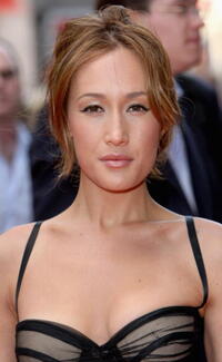 "Live Free or Die Hard" star Maggie Q at the London premiere.