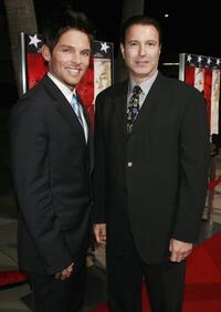 Brian Presley and Rick Sands at the World premiere of "Home of the Brave."