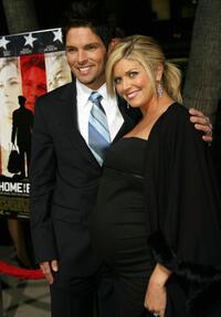 Brian Presley and his Wife at the World premiere of "Home of the Brave."