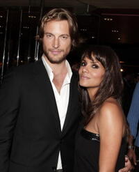 Model Gabriel Aubry and "Things We Lost in the Fire" star Halle Berry at the after party of the L.A. premiere.