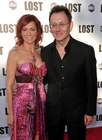 Carrie Preston and Michael Emerson at the ABC's "Lost Live: The Final Celebration."