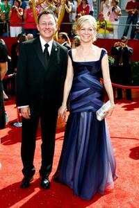 Michael Emerson and Carrie Preston at the 60th Primetime Emmy Awards.