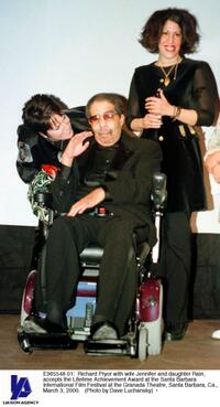 Richard Pryor, wife Jennifer and his daughter Rain at the Santa Barbara International Film Festival.