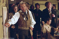 General Sam Houston (Dennis Quaid, center left) had ordered the fort to be burned down, and was surprised to find that men were willing to defend it instead in "The Alamo."