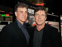 Gary Fleder and Dennis Quaid at the premiere of "The Express."