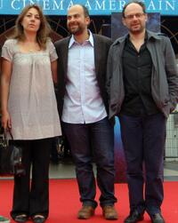 Valerie Benguigui, Marc Fitoussi and Denis Podalydes at the screening of "La Vie d'Artiste" during the 33rd Deauville American Film Festival.