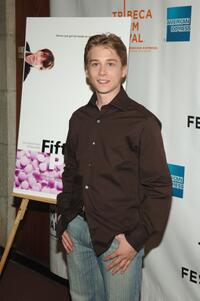 Lou Taylor Pucci at the premiere of "Fifty Pills" during the 5th Annual Tribeca Film Festival.