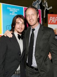 Lou Taylor Pucci and Mike Mills at the premiere of "Thumbsucker."