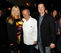 Eva, Wolfgang Puck and Kurt Busch at the NASCAR Evening Series during the day 2 of the NASCAR Sprint Cup Series Champions Week.