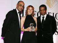 Art Malik, Christine Butler and Hugh Quarshie at the Press Association Annual awards.