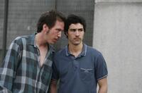 Reda Kateb as Jordi al Gitan and Tahar Rahim as Malik in "A Prophet."