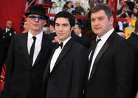 Jacques Audiard, Tahar Rahim and Thomas Bidegain at the 82nd Academy Awards.
