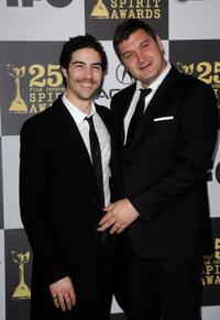 Tahar Rahim and Thomas Bidegain at the 25th Film Independent's Spirit Awards.