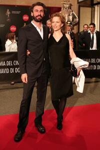 Fabrizio Gifuni and Sonia Bergamasco at the David di Donatello Movie Awards.