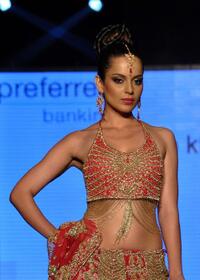 Kangana Ranaut at the Fashion show in Mumbai.