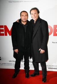 Patrick Timsit and Richard Berry at the Paris premiere of "L'emmerdeur."