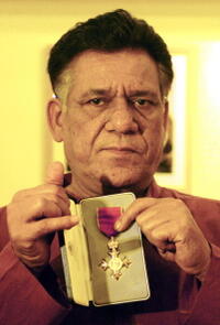 Om Puri at the award ceremony of "Order of the British Empire".