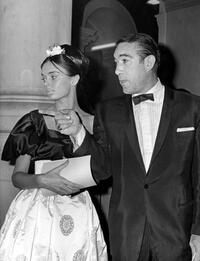 Anthony Quinn and Barbara Stelle at the Gallery of Stars event.