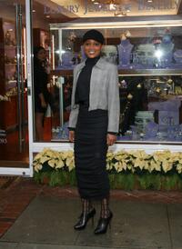 Theresa Randle at the opening of the Luxury Jewels of Beverly Hills.