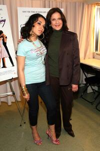 Lumidee and Kelly Bishop at the drive-in "Dirty Dancing" screening during the 2007 Tribeca Film Festival.