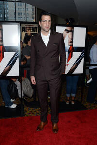 Zachary Quinto at the New York premiere of "Hitman: Agent 47."