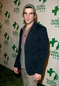 Zachary Quinto at the Global Green USA's 6th Annual pre-Oscar party.