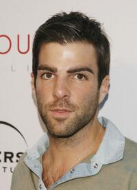 Zachary Quinto at the Universal Media Studios Emmy party.