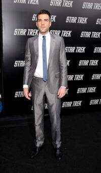 Zachary Quinto at the premiere of "Star Trek."