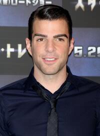Zachary Quinto at the press conference of "Star Trek."