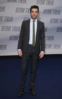 Zachary Quinto at the Germany premiere of "Star Trek."