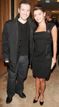 Bruno Putzulu and Emma De Caunes at the inauguration of the renovated Van Cleef And Arpels Salon.