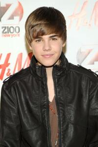 Justin Bieber at the Z100's Jingle Ball 2010 in New York City.