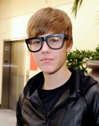 Justin Bieber at the premiere of "Megamind."