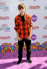 Justin Bieber at the Variety's 4th Annual Power of Youth Event.
