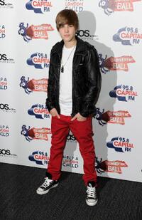 Justin Bieber at the Capital Radio Summertime Ball in London.