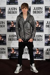 Justin Bieber at the photocall of "My Worlds The Collection."