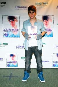 Justin Bieber at the promotion of his new book "First Step 2 Forever."