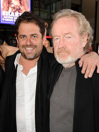 Brett Ratner and Ridley Scott at the California premiere of "The A-Team."