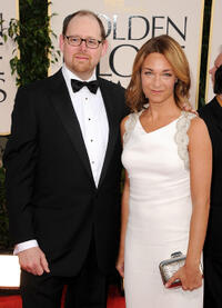 Celine Rattray and Guest at the 68th Annual Golden Globe Awards.