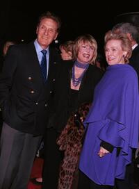 Robert Stack, his wife Rosemary and Frances Bergen at the Gregory Peck Readings Gala.