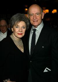 Polly Bergen and Peter Boyle at the after-party for broadway comedy "Six Dance Lessons In Six Weeks".