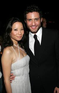 Lucy Liu and Edgar Ramirez at the after party of the premiere of "Domino."