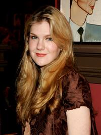 Lily Rabe at the Outer Critics Circles Award reception.