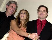 Harold Ramis, Elizabeth Hurley and Brendan Fraser at the Los Angeles premiere of "Bedazzled".